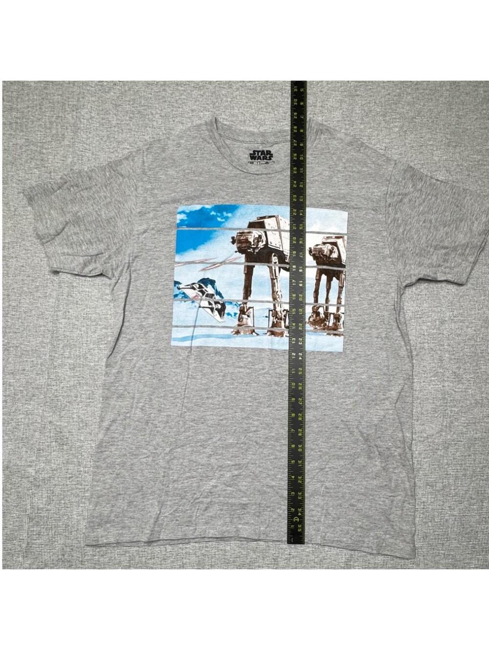 Star Wars AT-AT Walker Hoth Battle Gray Graphic T-Shirt Size L Fifth Sun - Picture 4 of 6